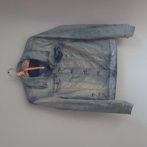 Royalty for Me Distressed Denim Jacket